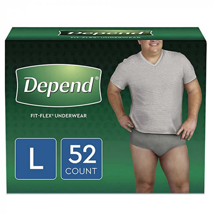 Depend Fit-flex Extra Large Maximum Absorbency Underwear For Men - 80 Count