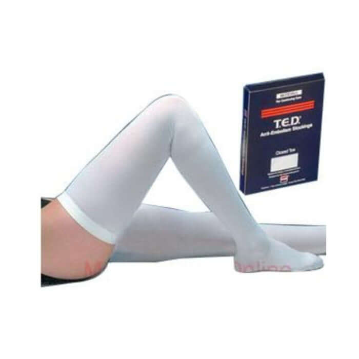T.E.D. Anti-Embolism Stockings, Knee High, Large/Regular, White