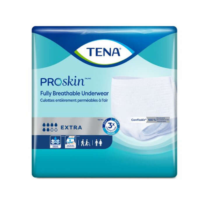Essity 72116 - Unisex Adult Absorbent Underwear TENA® ProSkin™ Extra  Protective Pull On with Tear Away Seams Small Disposable Moderate  Absorbency - Medical Mega
