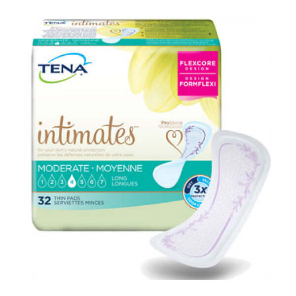 TENA Intimates Incontinence Light Absorbency Ultra Thin Pads for