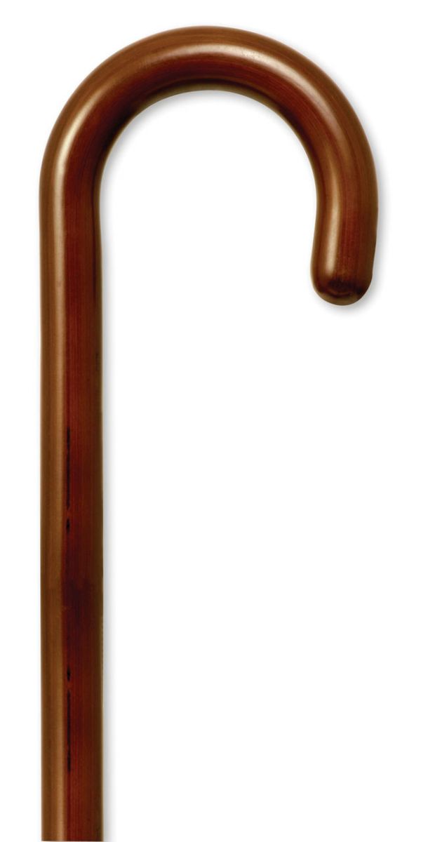 Tourist Handle Wood Cane - Walnut Stain