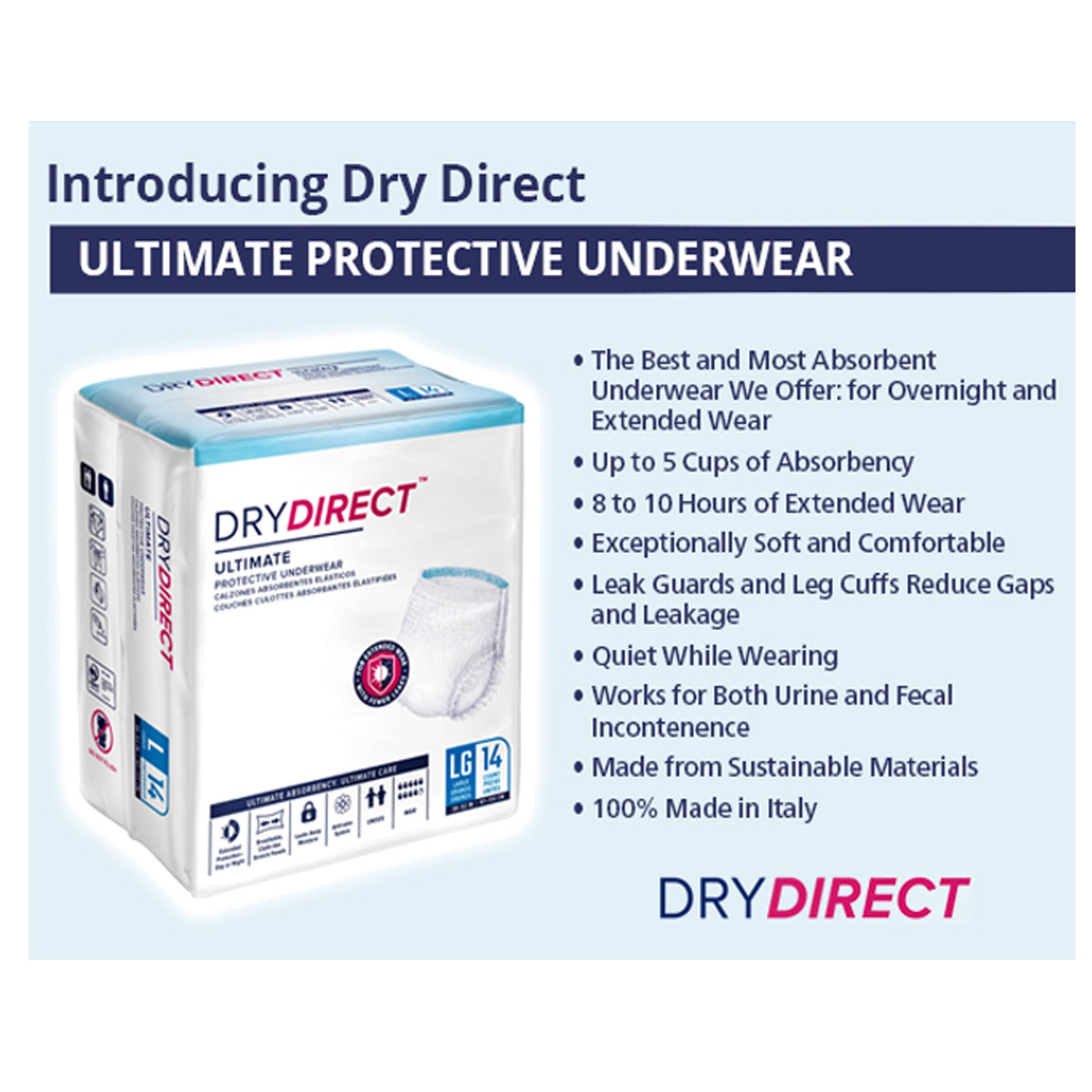 Dry Direct Ultimate Protective Underwear