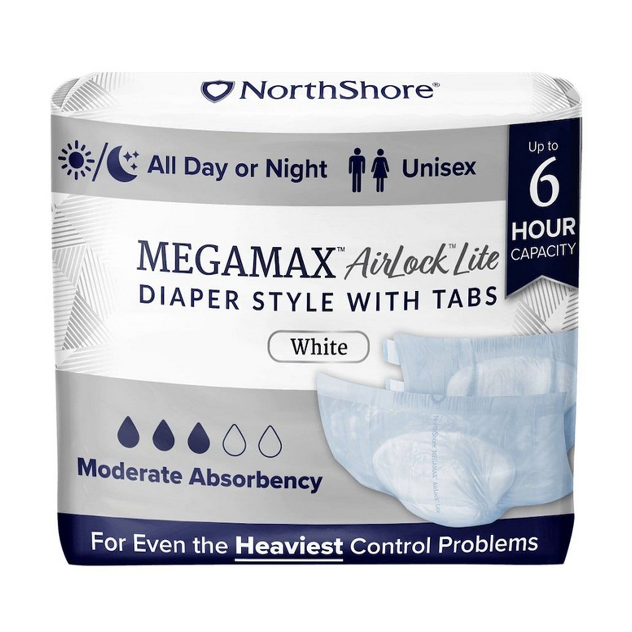 NorthShore MEGAMAX AirLock Lite Tab-Style Briefs