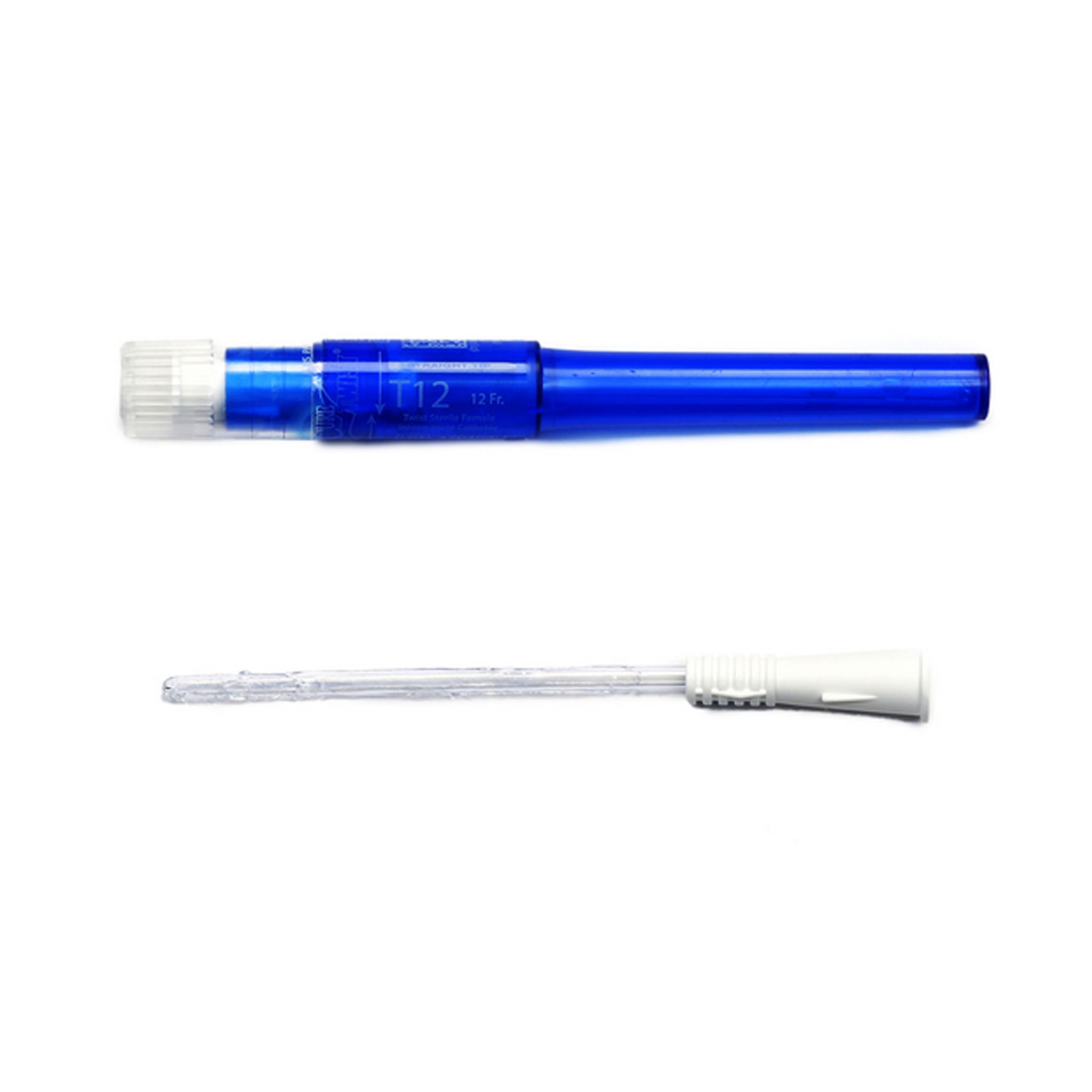 Cure Twist Pre-Lubricated Catheter Female 6" Straight Tip