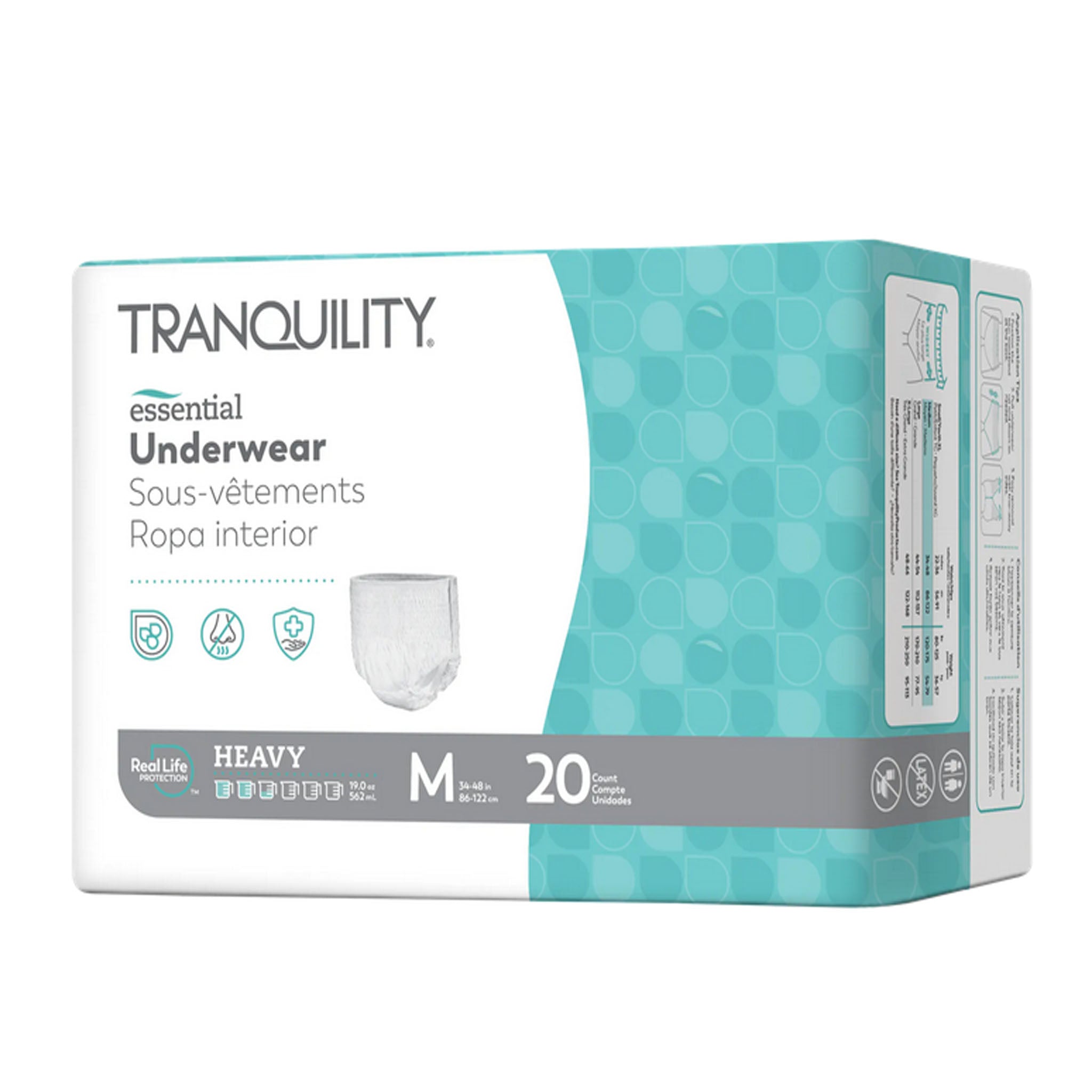 Tranquility Essential Disposable Youth and Adult Absorbent Underwear