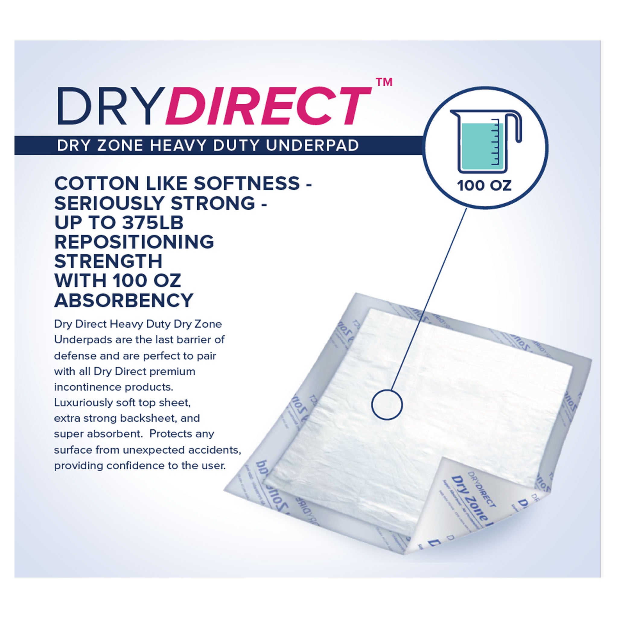 Dry Direct Heavy Duty Dry Zone Underpad