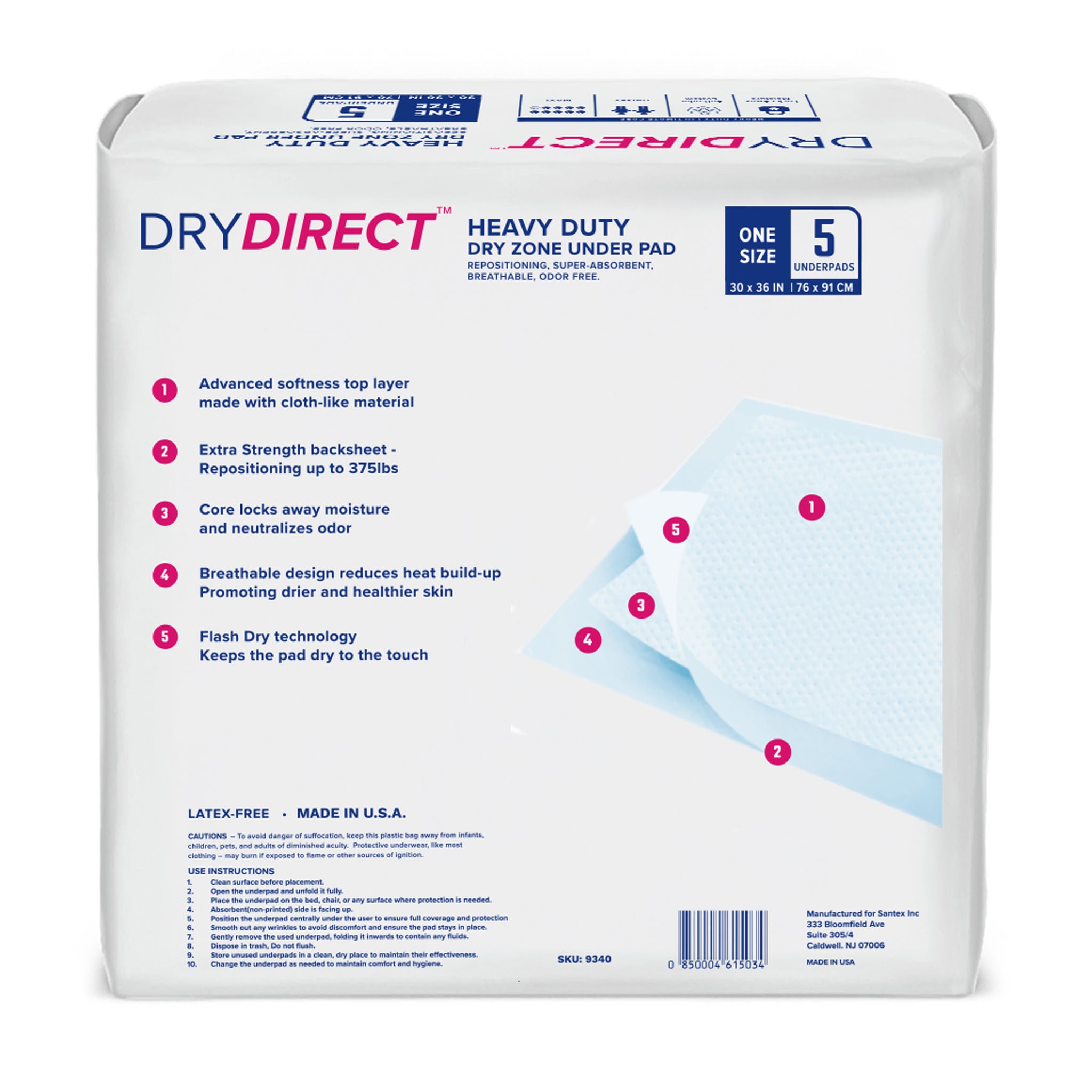 Dry Direct Heavy Duty Dry Zone Underpad