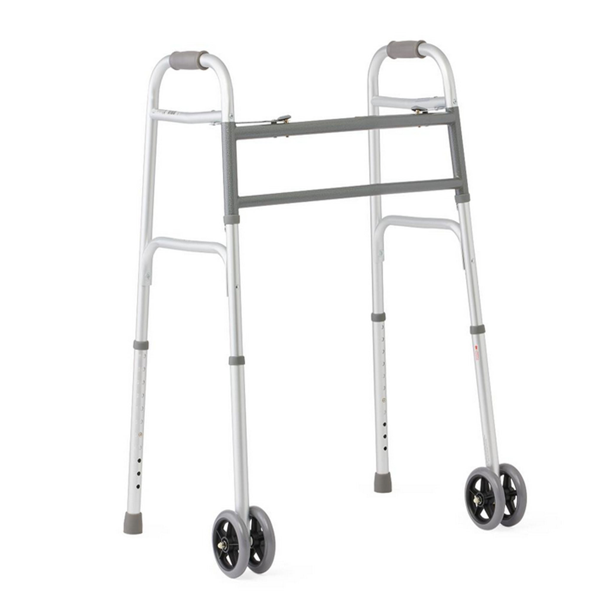 Medline Deluxe Bariatric Walker with Wheels