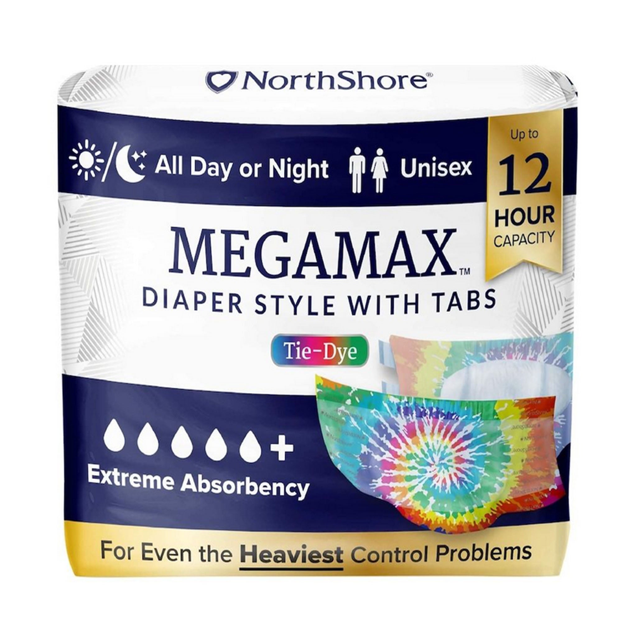 NorthShore MEGAMAX Overnight Briefs with Tabs