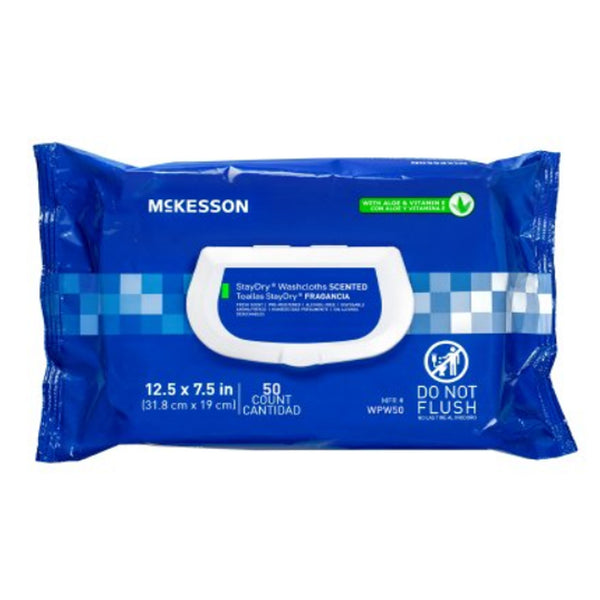 McKesson StayDry Personal Washcloth (Scented)