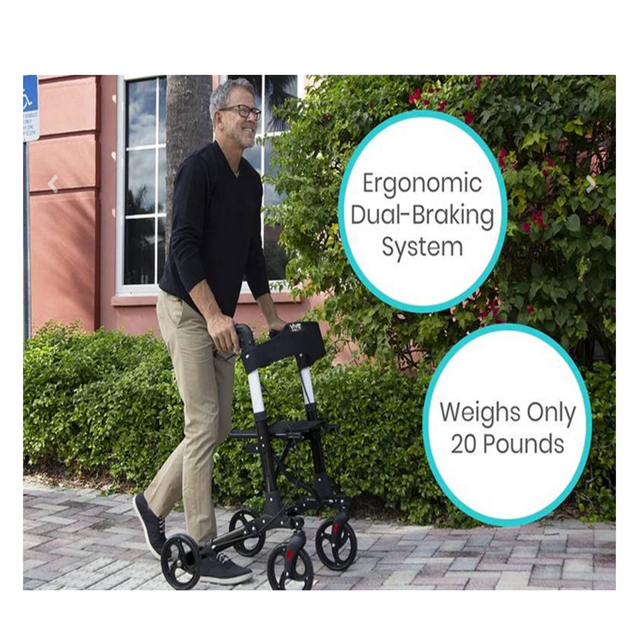 Vive Health Rollator Walker