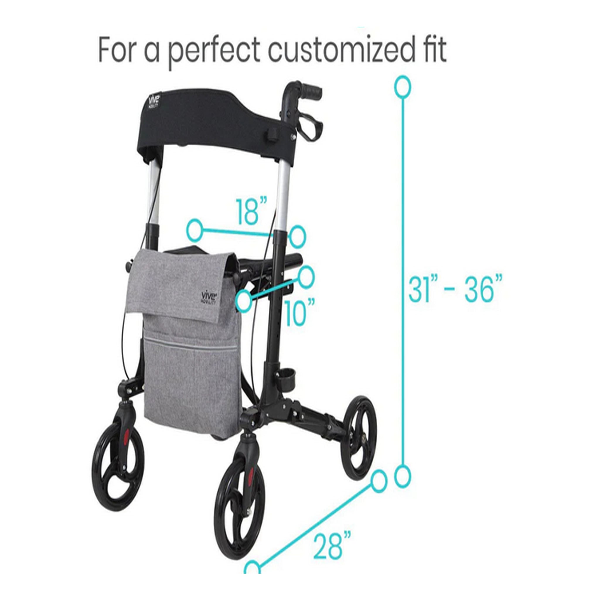 Vive Health Rollator Walker