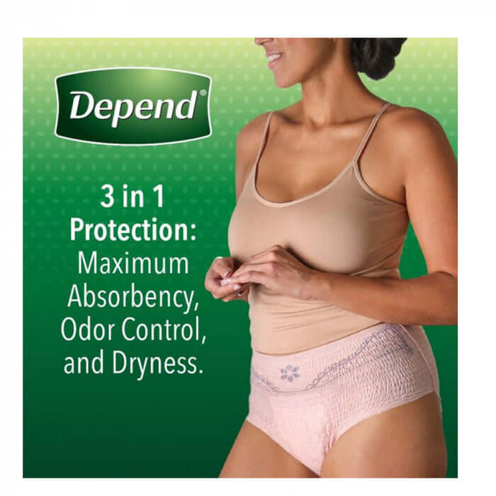 Depend Night Defense Underwear for Men L, 14 Count 